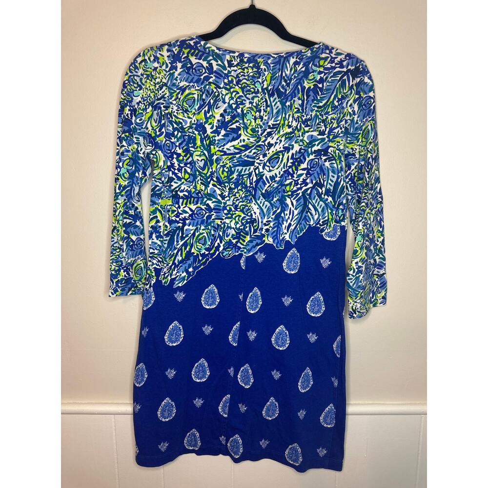 LILLY PULITZER Beacon T-shirt Dress In Twilight Blue Show Down Size Small‎ - Picture 4 of 5